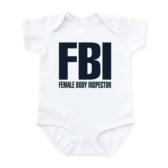 CafePress - Female Body Inspector Baby Light Bodysuit - Baby Light Bodysuit, Size Newborn - 24 Months