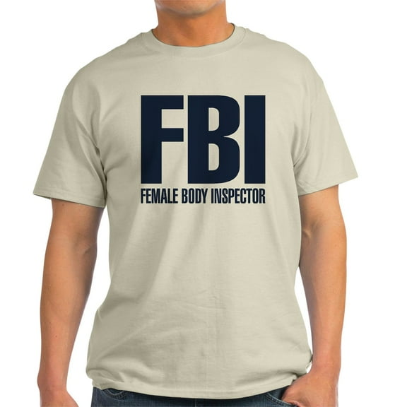CafePress - Female Body Inspector Light T Shirt - Men's Classic Graphic T-Shirt