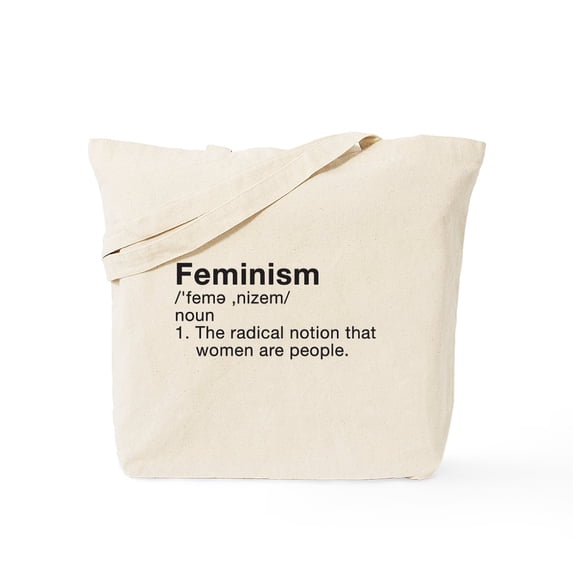 CafePress - Feminism Definition Tote Bag - Unisex Canvas Tote Bag, Beige, 1-Piece