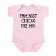 thumbnail image 1 of CafePress - Feminist Chicks Dig Me Infant Bodysuit - Baby Light Bodysuit, Size Newborn - 24 Months, 1 of 4