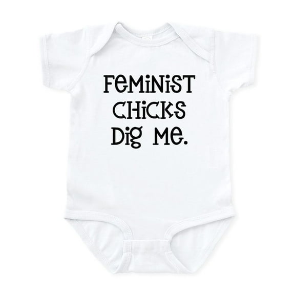 CafePress - Feminist Chicks Dig Me Infant Bodysuit - Baby Light Bodysuit, Size Newborn - 24 Months