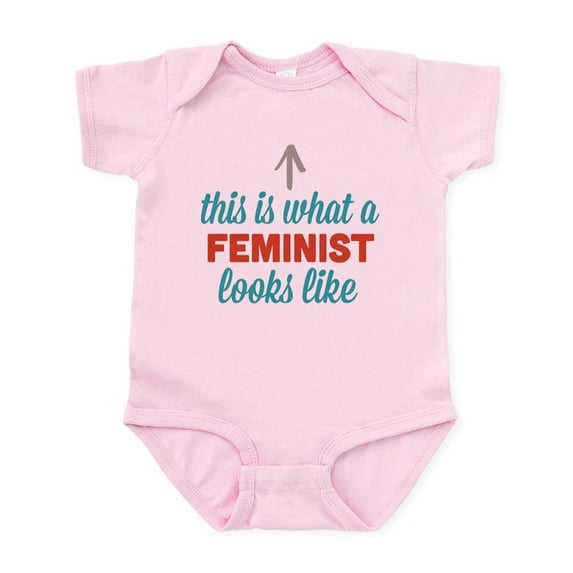 CafePress - Feminist Looks Like Infant Bodysuit - Baby Light Bodysuit, Size Newborn - 24 Months