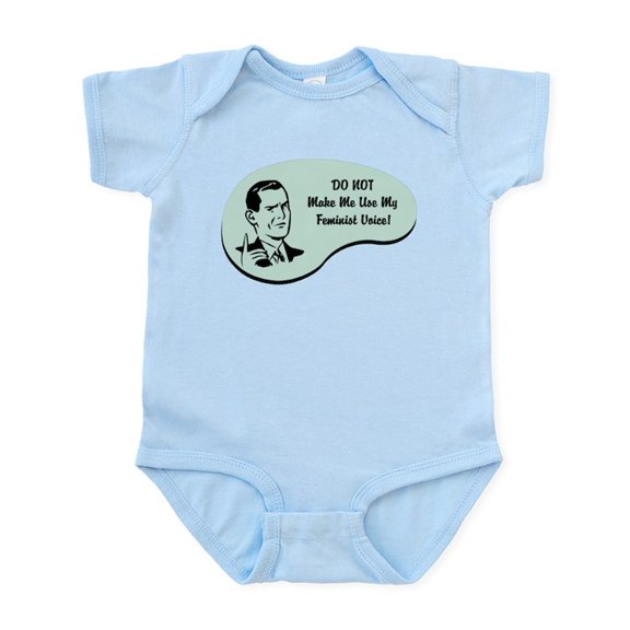 CafePress - Feminist Voice Infant Bodysuit - Baby Light Bodysuit, Size Newborn - 24 Months