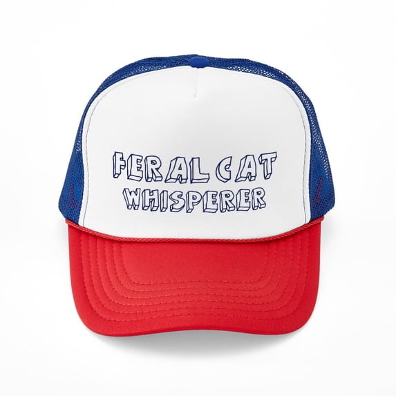 CafePress - Feral Cat Whisperer - Adjustable Unisex Printed Trucker Hat with Mesh Back