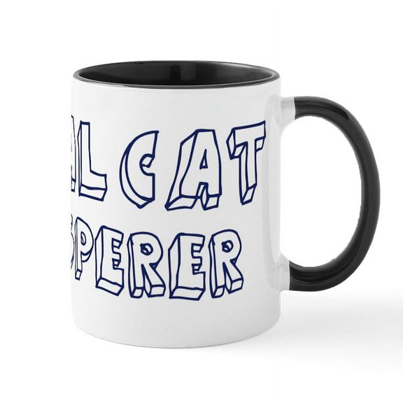 CafePress - Feral Cat Whisperer Mug - 11 oz Ceramic Mug - Novelty Coffee Tea Cup