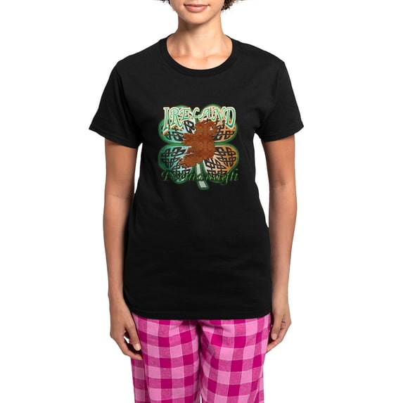 CafePress - Fermanagh Women's Dark Pajamas - Women's Short Sleeve Print T-Shirt and Pants Dark Cotton Pajama Set