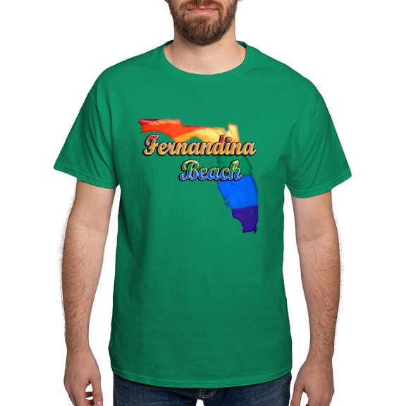 CafePress - Fernandina Beach, Florida, Gay Pride, Dark T Shirt - Men's Classic Graphic Cotton T-Shirt
