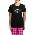 thumbnail image 1 of CafePress - Festive AF Women's Dark Pajamas - Women's Short Sleeve Print T-Shirt and Pants Dark Cotton Pajama Set, 1 of 7