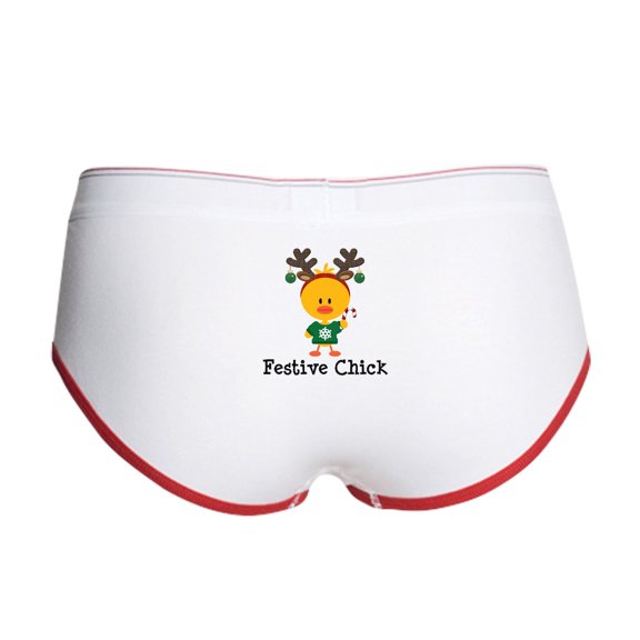 CafePress - Festive Chick Women's Boy Brief - Women's Novelty Briefs, Size S-XL