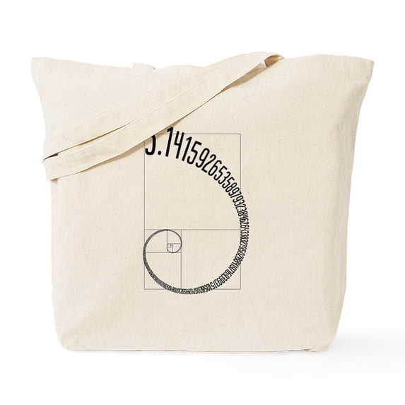 CafePress - Fibonacci Pi Tote Bag - Unisex Canvas Tote Bag, Beige, 1-Piece
