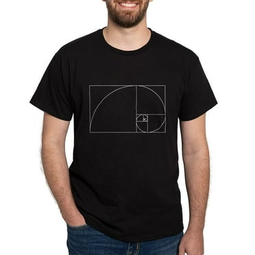 CafePress - Fibonacci Spiral T Shirt - Men's Classic Graphic Cotton T-Shirt