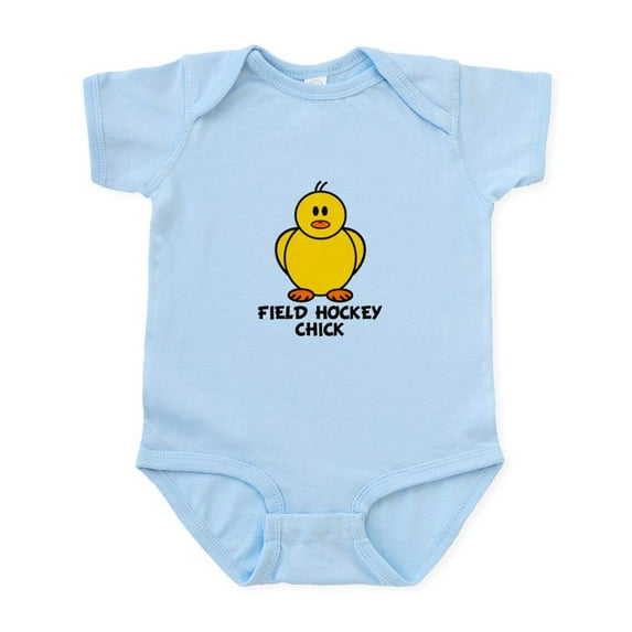 CafePress - Field Hockey Chick Infant Bodysuit - Baby Light Bodysuit, Size Newborn - 24 Months