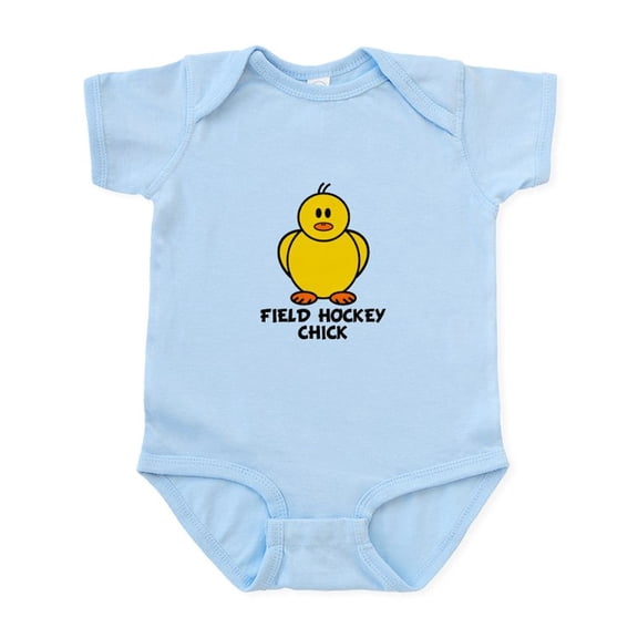 CafePress - Field Hockey Chick Infant Bodysuit - Baby Light Bodysuit, Size Newborn - 24 Months