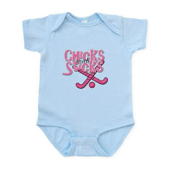 CafePress - Field Hockey Chicks With Sticks Infant Bodysuit - Baby Light Bodysuit, Size Newborn - 24 Months