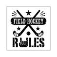 thumbnail image 1 of CafePress - Field Hockey Rules Square Sticker 3 X 3 - Square Sticker 3" x 3", 1 of 1