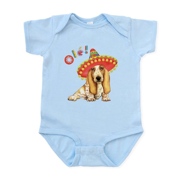 CafePress - Fiesta Basset Infant Bodysuit - Baby Light Bodysuit, Size Newborn - 24 Months