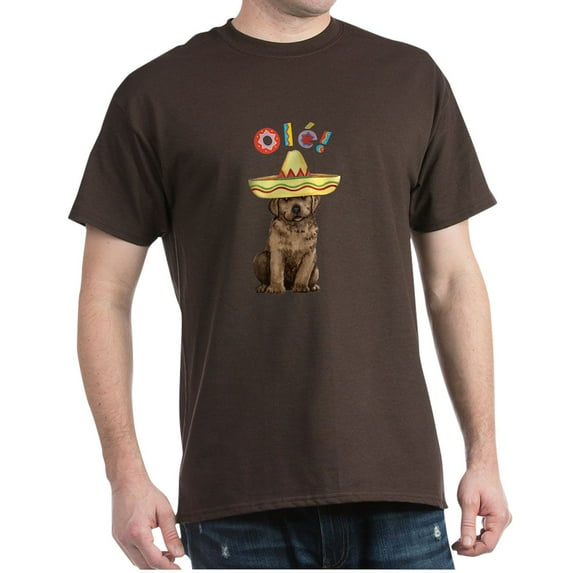 CafePress - Fiesta Labrador Dark T Shirt - Men's Classic Graphic Cotton T-Shirt