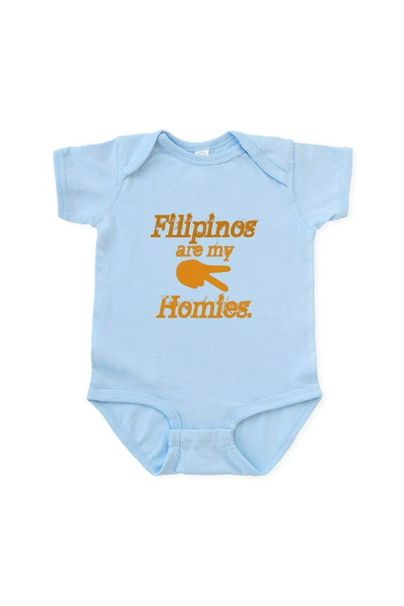 - Filipinos Are My Homies Infant Bodysuit - Baby Light Bodysuit, Size Newborn - 24 Months
