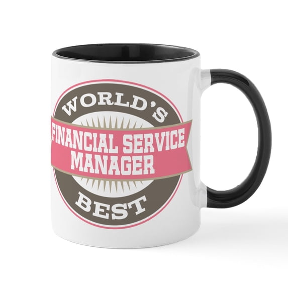 CafePress - Financial Service Manager Mug - 11 oz Ceramic Mug - Novelty Coffee Tea Cup