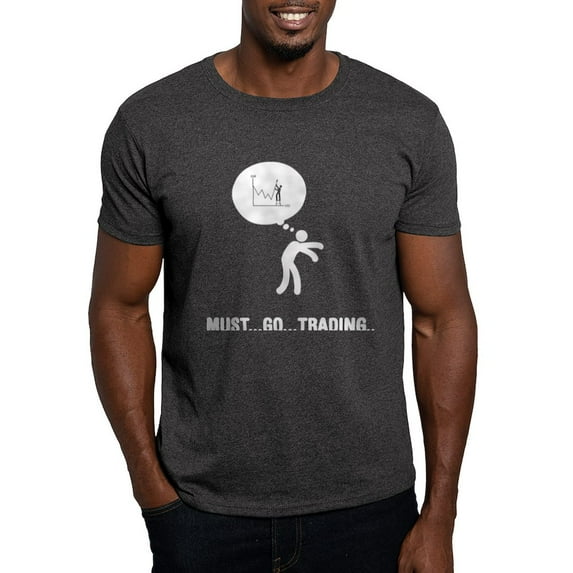 CafePress - Financial Trader Dark T Shirt - Men's Classic Graphic Cotton T-Shirt