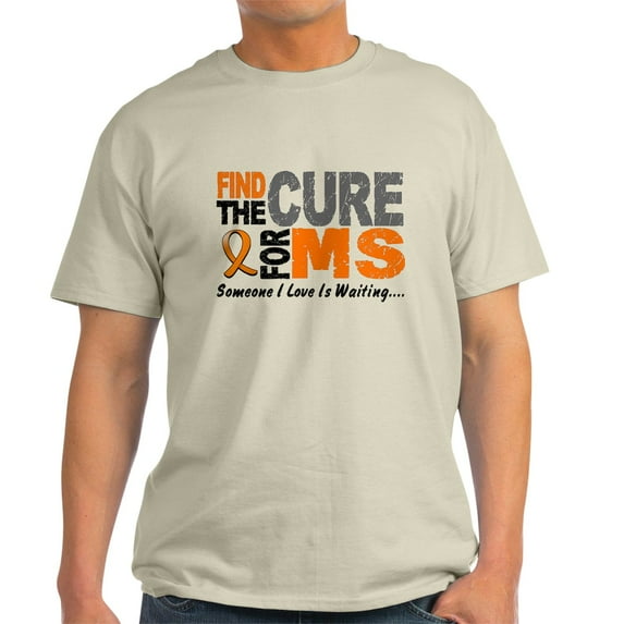 CafePress - Find The Cure 1 MS Light T Shirt - Men's Classic Graphic T-Shirt