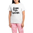 thumbnail image 1 of CafePress - Fine Like Wine Women's Light Pajamas - Women's Short Sleeve Print T-Shirt and Pants Light Cotton Pajama Set, 1 of 7