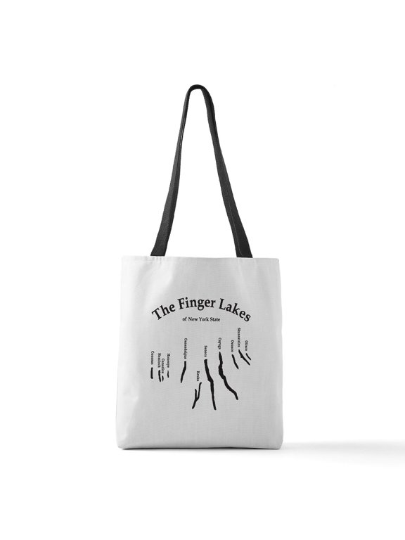 - Finger Lakes Logo - Polyester Tote Bag 16"x16"