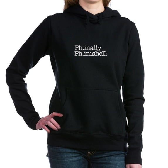 CafePress - Finished Phd, Doctoral Women'S Hooded Sweatshi - Pullover Hoodie, Classic & Comfortable Hooded Sweatshirt