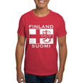 thumbnail image 1 of CafePress - Finland Suomi Flag Dark T Shirt - Men's Classic Graphic Cotton T-Shirt, 1 of 4