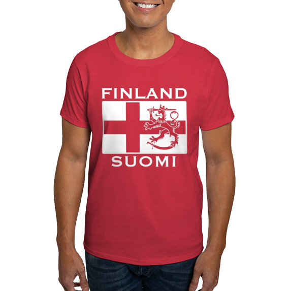CafePress - Finland Suomi Flag Dark T Shirt - Men's Classic Graphic Cotton T-Shirt