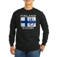 thumbnail image 1 of CafePress - Finland Suomi Flag Long Sleeve Dark T Shirt - Long Sleeve Dark T-Shirt, 1 of 4