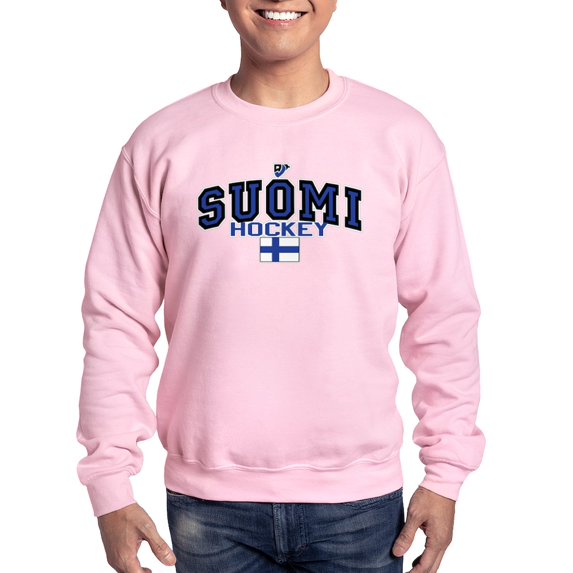 CafePress - Finland(Suomi) Hockey Sweatshirt - Crew Neck Sweatshirt