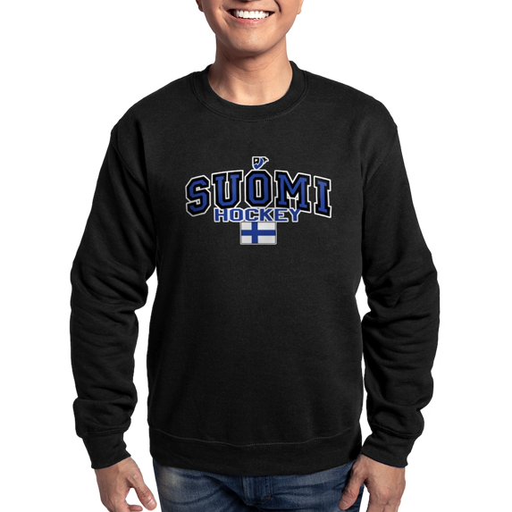 CafePress - Finland(Suomi) Hockey Sweatshirt (Dark) - Classic Crew Neck Sweatshirt