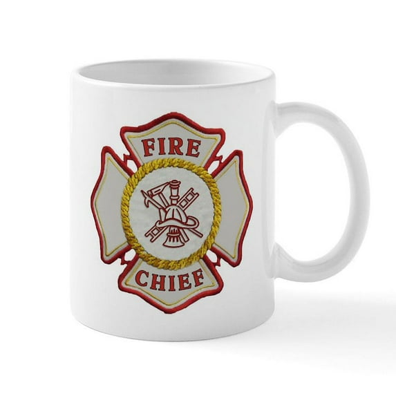 CafePress - Fire Chief Maltese Mug - 11 oz Ceramic Mug - Novelty Coffee Tea Cup