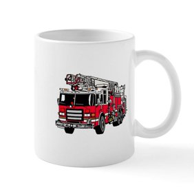 CafePress - Fire Engine Red - 11 oz Ceramic Mug - Novelty Coffee Tea Cup