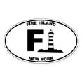 thumbnail image 1 of CafePress - Fire Island Lighthouse - Sticker (Oval), 1 of 1
