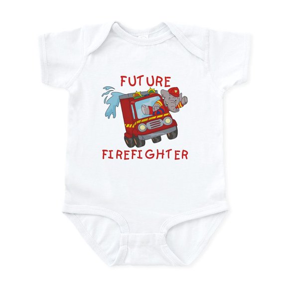 CafePress - Fire Truck Future Firefighter Infant Bodysuit - Baby Light Bodysuit, Size Newborn - 24 Months