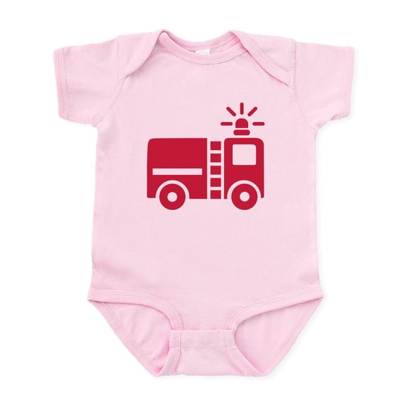 CafePress - Fire Truck Infant Bodysuit - Baby Light Bodysuit, Size Newborn - 24 Months