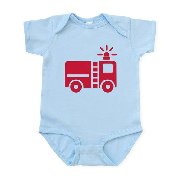 CafePress - Fire Truck Infant Bodysuit - Baby Light Bodysuit, Size Newborn - 24 Months