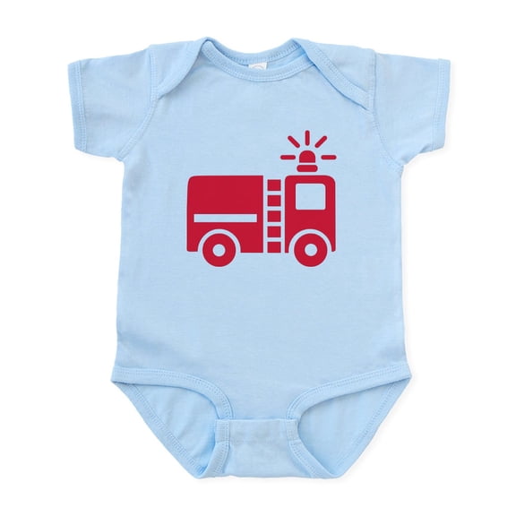 CafePress - Fire Truck Infant Bodysuit - Baby Light Bodysuit, Size Newborn - 24 Months