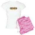 thumbnail image 1 of CafePress - Firefighter Double Flames Women's Light Pajamas - Women's Short Sleeve Print T-Shirt and Pants Light Cotton Pajama Set, 1 of 7