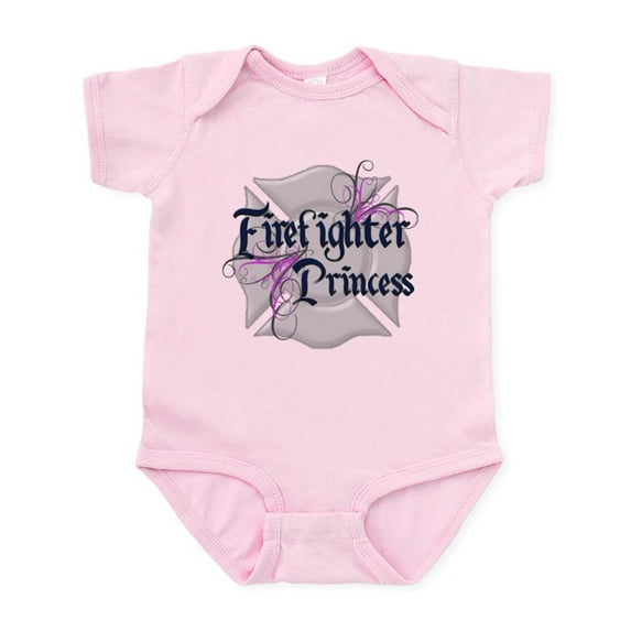 CafePress - Firefighter Princess Tribal Infant Bodysuit - Baby Light Bodysuit, Size Newborn - 24 Months