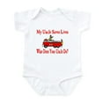 thumbnail image 1 of CafePress - Firefighter Saves Lives Uncle Infant Bodysuit - Baby Light Bodysuit, Size Newborn - 24 Months, 1 of 4