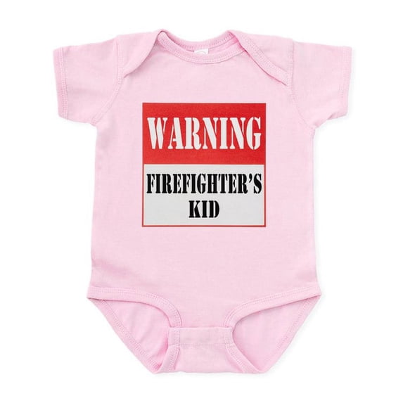 CafePress - Firefighter Warning Kid Infant Bodysuit - Baby Light Bodysuit, Size Newborn - 24 Months