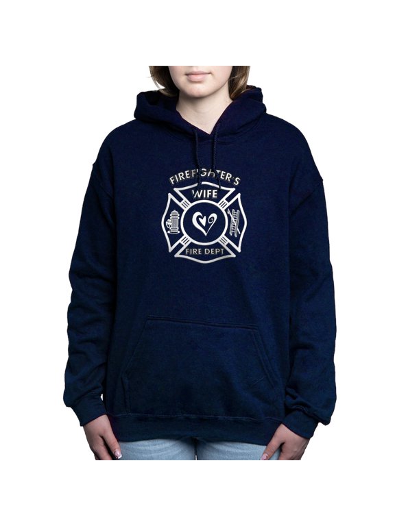 - Firefighter Wife Women'S Hooded Sweatshirt - Pullover Hoodie, Classic & Comfortable Hooded Sweatshirt