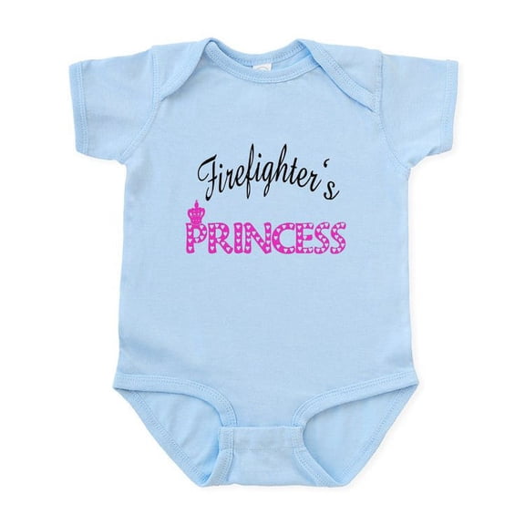 CafePress - Firefighters's Princess Infant Bodysuit - Baby Light Bodysuit, Size Newborn - 24 Months
