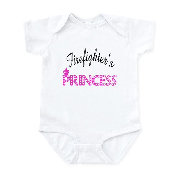 CafePress - Firefighters's Princess Infant Bodysuit - Baby Light Bodysuit, Size Newborn - 24 Months