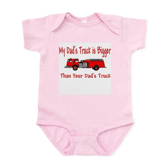CafePress - Firetruck Daddy Infant Bodysuit - Baby Light Bodysuit, Size Newborn - 24 Months