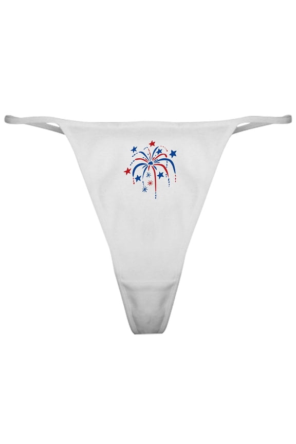 - Fireworks Classic Thong - Women's Sexy Novelty Thong Panties Underwear