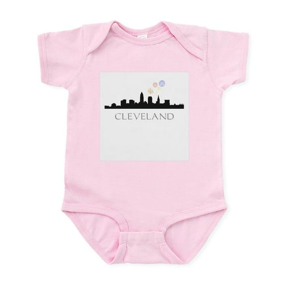 CafePress - Fireworks Over Cleveland Infant Bodysuit - Baby Light Bodysuit, Size Newborn - 24 Months